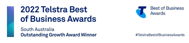 2022 Telstra Best of Business Awards, South Australia Outstanding Growth Award Winner